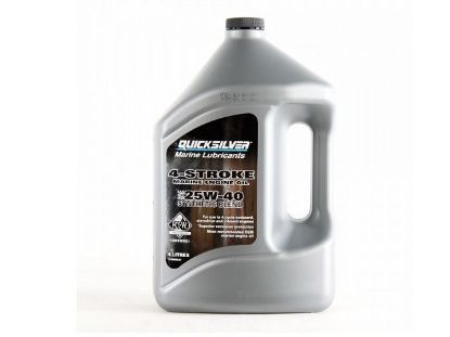 Quicksilver 4 stroke Synthetic engine oil 25W40, 4 Litres Part Number 92-8M0086227