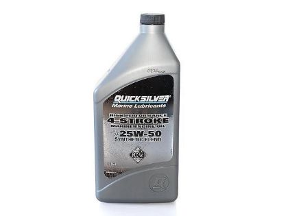 Quicksilver 4 stroke 25W50 synthetic Verado engine oil, Part Number 92-8M0096256