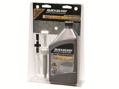 Quicksilver High Performance Gear lube, 1 Litre with Pump, Part Number 91-8M0050053
