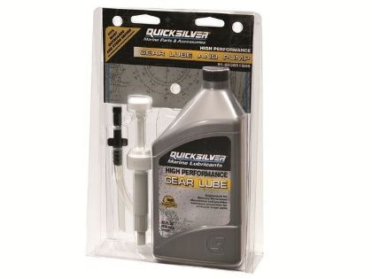 Quicksilver High Performance Gear lube, 1 Litre with Pump, Part Number 92-8M0219576