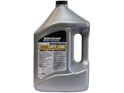 Quicksilver Optimax DFI 2 cycle outboard oil, 4 Litres, Part Number 92-858037QB1