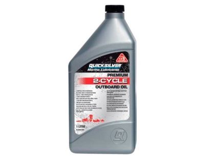 Quicksilver Premium 2 stroke oil 1 Litre, Part Number 92-8M0205370
