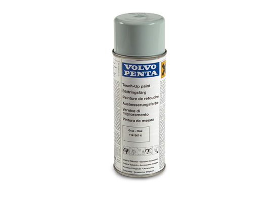 Volvo Penta Sterndrive touch-up spray paint in blue grey, Part Number 1141567