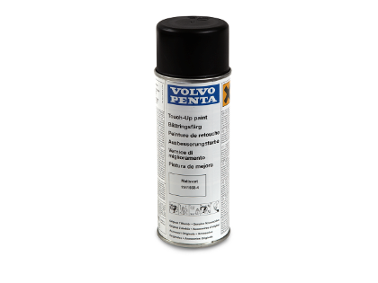 Volvo Penta Sterndrive spray paint in matt black, Part Number 1141568
