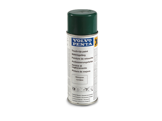 Volvo Penta engine touch up spray paint in green goss, Part Number 1141566