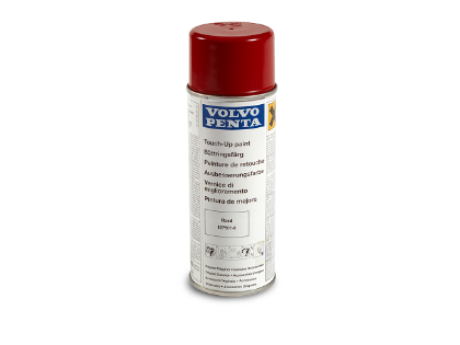 Volvo Penta engine touch up spray paint in red, Part Number 827501