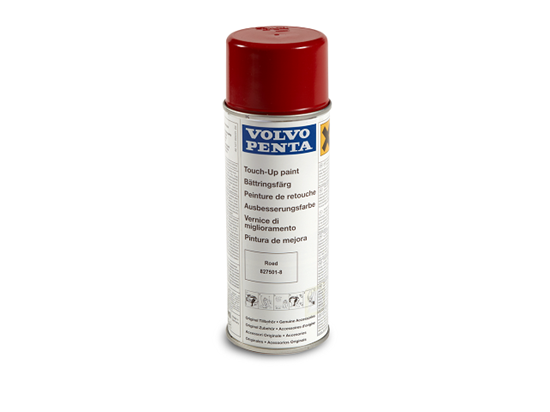 Volvo Penta engine touch up spray paint in red, Part Number 827501