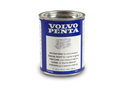 Volvo Penta engine touch-up paint in red, 1 litre, Part Number 24661175
