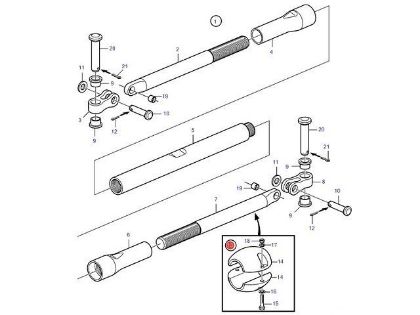 Volvo Penta Zinc steering tie rod anode for DPH, DPR, Part Number 3807400