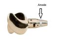 Volvo Penta 2 Part Aluminium Anode for 2 Blade Folding Propeller Hub on a shaft, Part Number 23974207