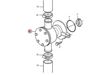Volvo Penta KAD series seawater impeller pump, Part Number 3583115