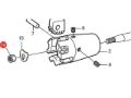 Volvo Penta M24 folding propeller shaft nut, Part Number 3587422