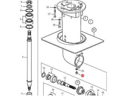 Volvo Penta Saildrive drain plug , Part Number 3854539
