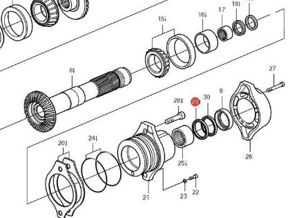 Volvo Penta DP-H, DP-R inner shaft seal, Part Number 3863082