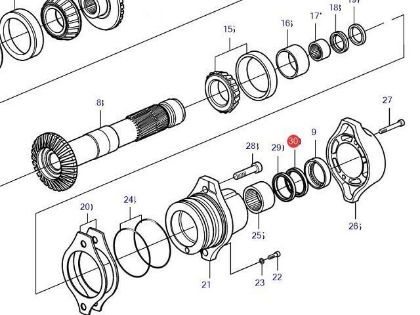 Volvo Penta DP-H, DP-R outer shaft seal, Part Number 3863083