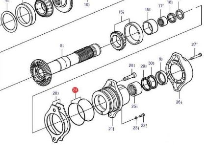 Volvo Penta DP-H, DPI, DP-R Bearing Housing O-Ring, Part Number 925260