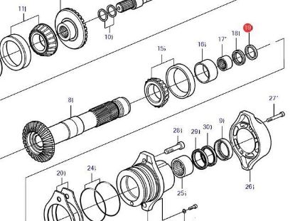 Volvo Penta DP-H, DP-R outer shaft seal, Part Number 22876831