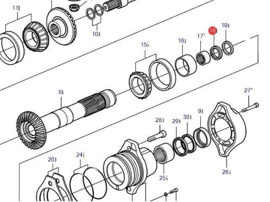 Volvo Penta DP-H, DP-R inner shaft seal, Part Number 22876829