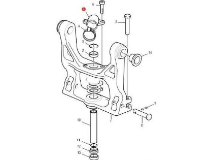 Volvo Penta DP-H, DPI Water Intake Nipple, Part Number 40005192