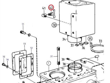 Volvo Penta Drain Cock, Part Number 829592