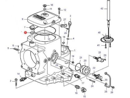 Volvo Penta IPS oil filler cap O-Ring, Part Number 949656