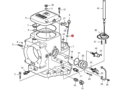 Volvo Penta IPS dipstick and drain plug O-ring, Part Number 949656