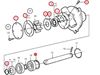 Volvo Penta Seawater pump wear kit, Part Number 21951368