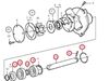 Volvo Penta Seawater pump shaft kit, Part Number 21951414