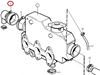 Volvo Penta MD2030, MD2030-B end cap jubilee, Part Number 961673