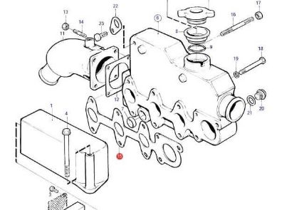 Volvo Penta Heat Exchanger Manifold Gasket, Part Number 3580245