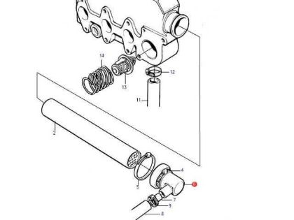 Volvo Penta MD2020, MD2020B end cap, Part Number 861924