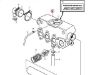 Volvo Penta MD2020-C, MD2020-D Heat Exchanger housing, Part Number 3581925
