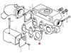 Volvo Penta MD2010 Heat Exchanger Manifold Gasket, Part Number 861909