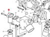 Volvo Penta D2-60, D2-75 Exhaust Elbow Connector, Part Number 859836