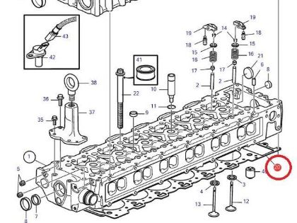 Volvo Penta Cylinder Head Gasket, part number 21165390