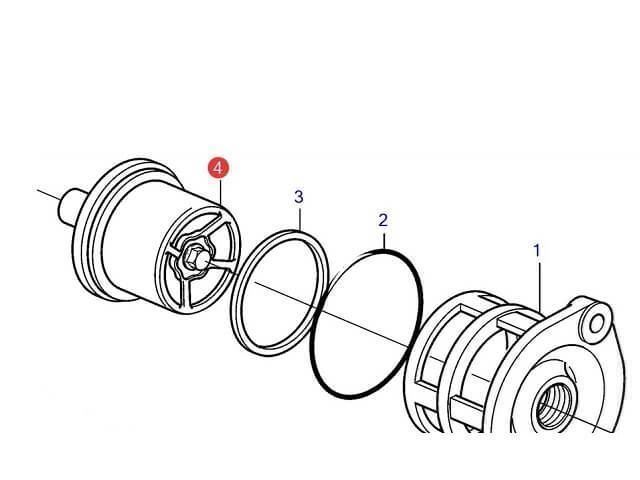 FYB Marine. Volvo Penta Thermostat, Part Number 23594887