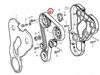 Volvo Penta MD22 and TAMD22 Timing Belt, Part Number 859773