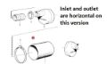 Volvo Penta 828837 horizonal inlet and outlet version, Part Number 828837