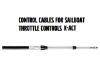 Volvo Penta Xact C33 low friction cables for throttle controls