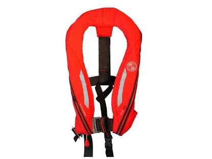 KRU Sport Midi auto inflation life jacket in red- SLIF7569