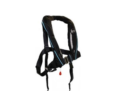 KRU Sport, auto with harness lifejacket in carbon, LIF7333