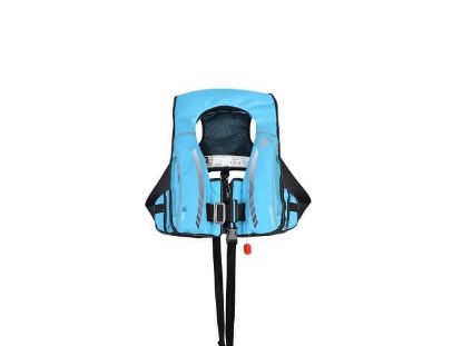 KRU Sport Pro ADV 170N auto inflation lifejacket in sky blue and carbon, SLIF7315