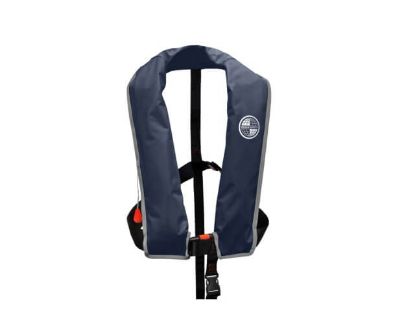 KRU XF ISO auto inflation life jacket in navy, LIF7575