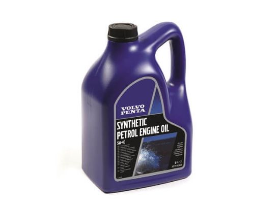 Volvo Penta Synthetic petrol engine oil SAE 5W -40, 5 litres, Part Number 23211288