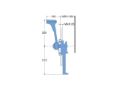 Volvo Penta throttle mechanism for a plastic sailboat throttle, Part Number 1140095