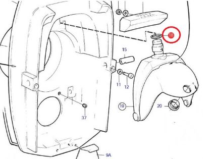 Volvo Penta Steering Fork Sealing Ring, Part Number 977313