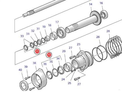 Volvo Penta Prop Shaft Seal Kit, Part Number 23553896