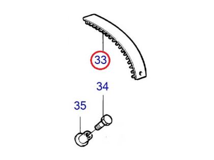 Volvo Penta Gear Segment Ratchet For Trim Indicator, Part Number 872812