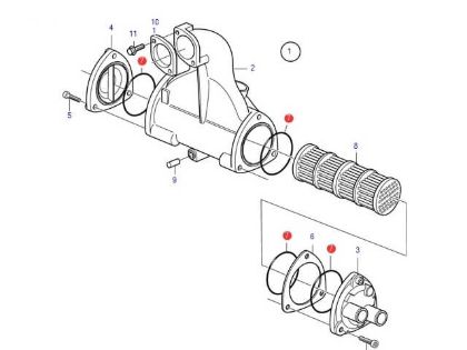Volvo Penta Aftercooler O-Ring, Part Number 3581070