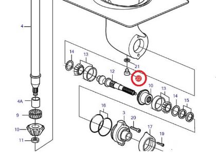 Volvo Penta Saildrive drain plug , Part Number 852904